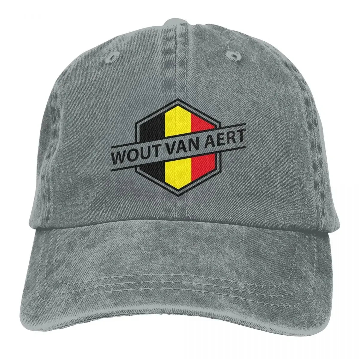 Wout Van Aert Baseball Caps Accessories Retro Distressed Denim Sun Cap Men Women
