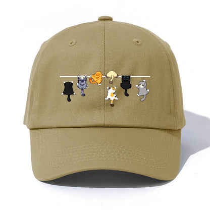 Cats Print Baseball Cap For Adults