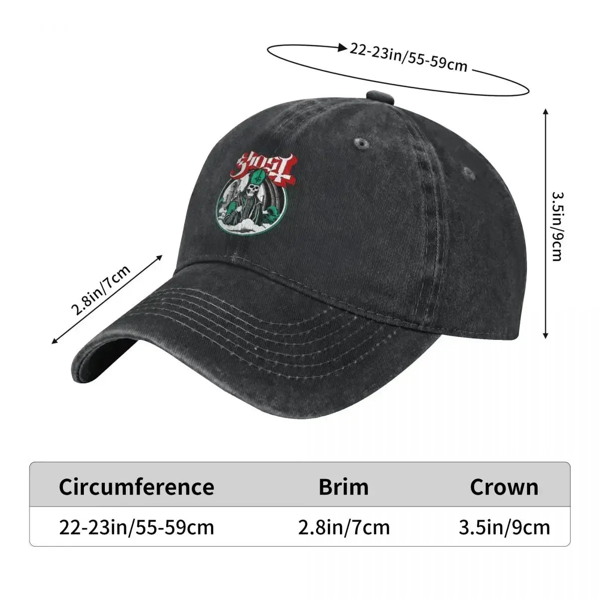 Swedish Ghost B.C. Music Band Casual Baseball Cap