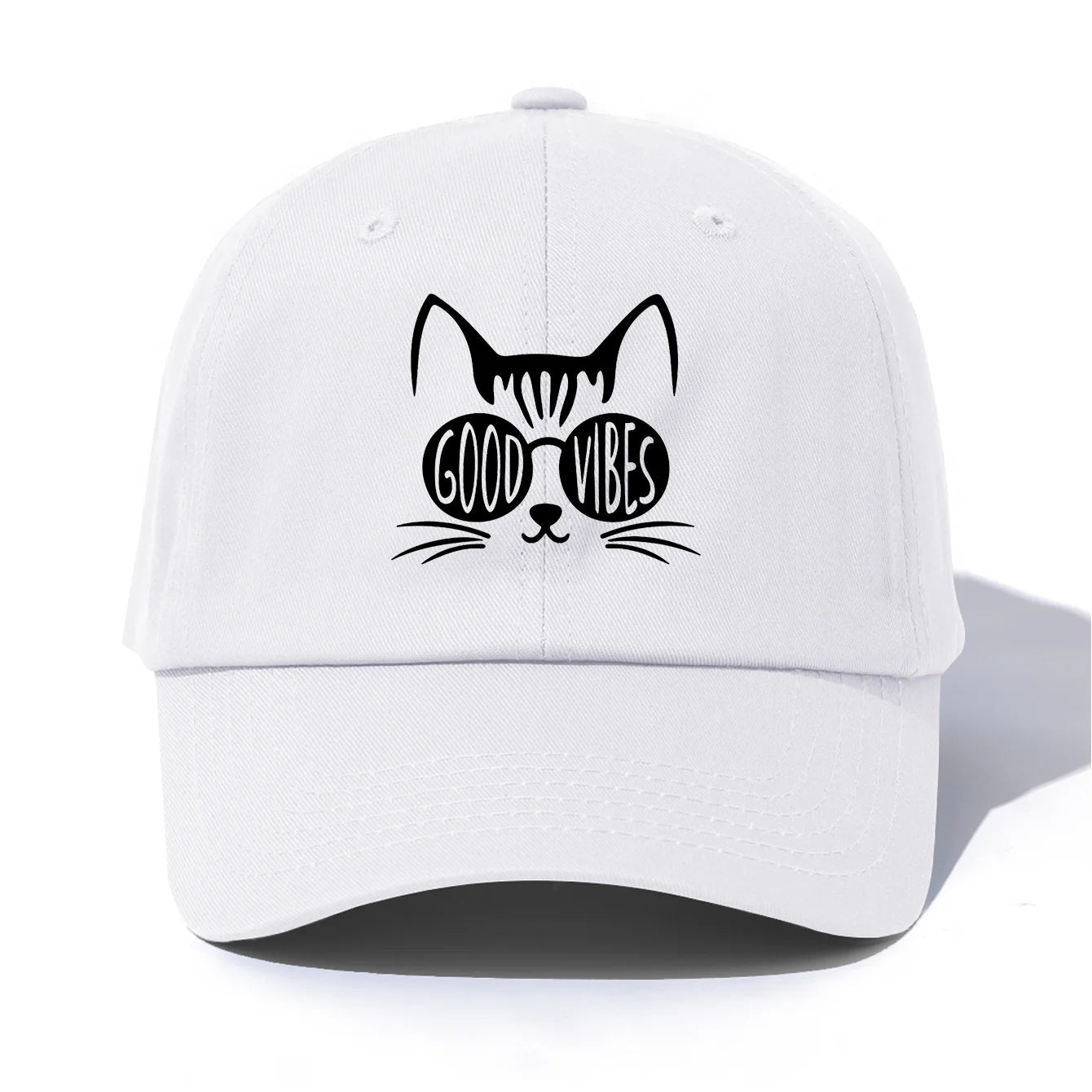 GOOD VIBES Print  Baseball Cap For Adults