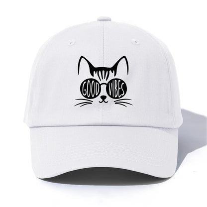 GOOD VIBES Print  Baseball Cap For Adults