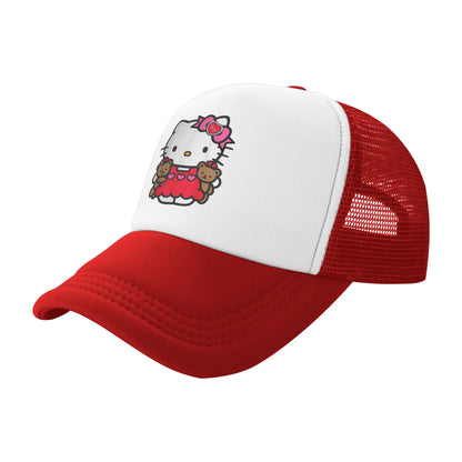 Unisex Hello Kitty Zodiac Virgo Baseball Cap Hip-Hop Mesh Baseball Cap