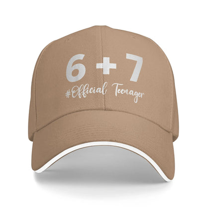 Summer Funny 13th Birthday Teenager 13 Year Old Baseball Cap