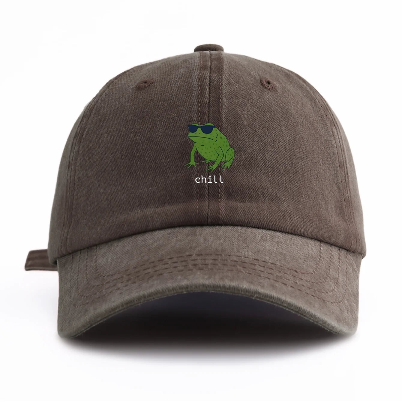Chill Print Washed Baseball Cap For Adults