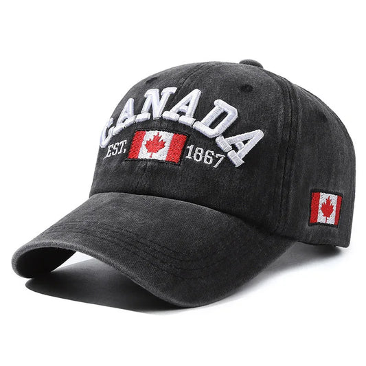 Men And Women Letters Fashion Trend Hat Canada Letters Baseball Cap Cotton