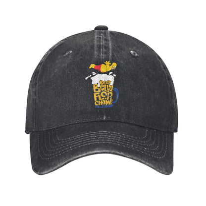The S-simpson Homer Beer Belly Flop Champ Washed Baseball Cap