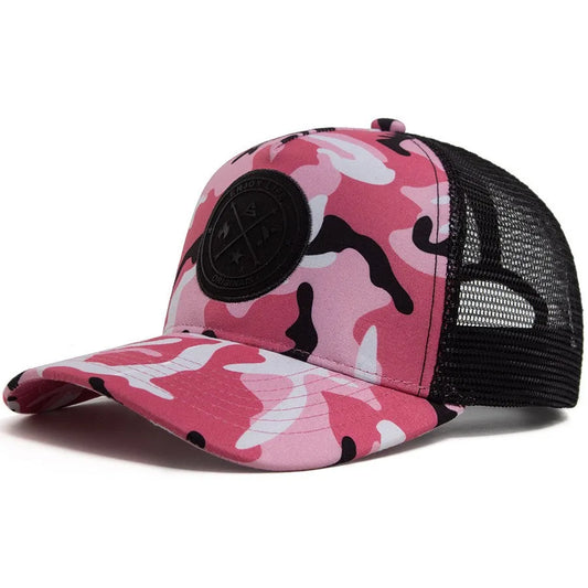 Summer Mesh Baseball Cap Women Men ENJOY LIFE Letter Patch