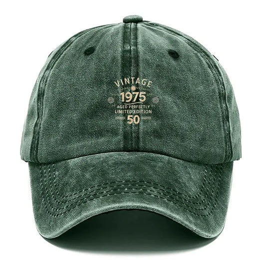 Men's Simple Retro Baseball Caps Wash For Outdoor Sports and Street Style Solid Color