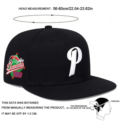Unisex P Letter Embroidery Hip-hop Hats Baseball Caps Sunscreen Hat Snapback Caps