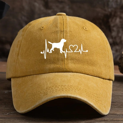 Dog Love Printed Baseball Cap