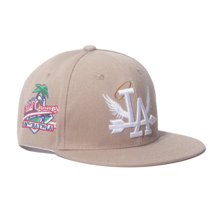 2025 New Letter Wing Side Coconut Tree Embroidery High Quality Street Rap Hip Hop Baseball Hat
