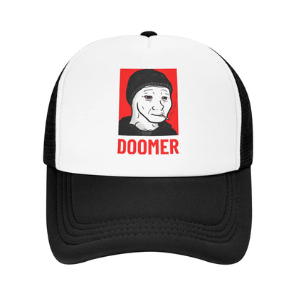Funny Wojak Meme Boomer Trucker Hat Mesh Baseball Caps