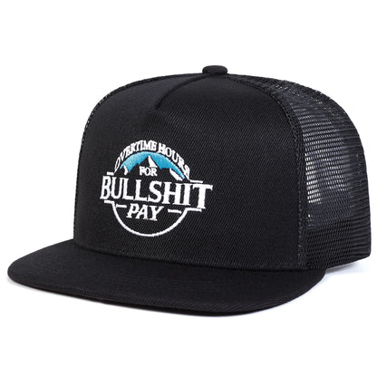 Unisex BULLSHIT PAY Embroidery Hip-Hop Hats Snapback Caps Baseball Caps