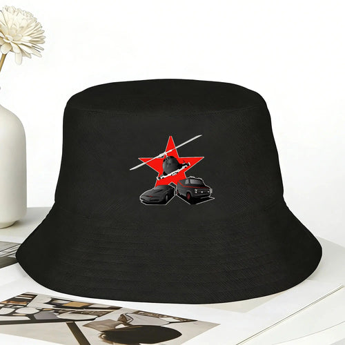 Men Women 80s Heroes Dark Version Bucket Hat