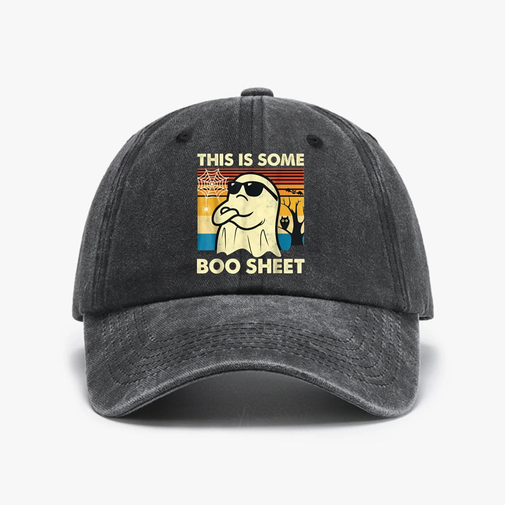 This Is Some Boo Sheet Ghost Vintage Graphic Baseball Cap