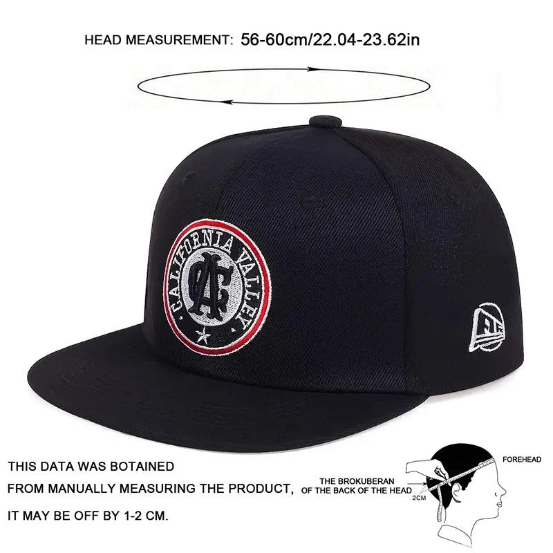 Unisex Letter Embroidery Hip-hop Hats Snapback Caps