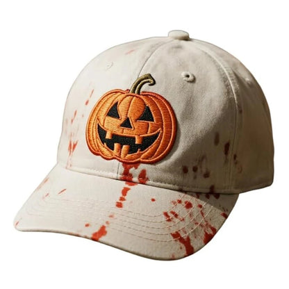 Halloween Pumpkin Face Baseball Hat For Women Men