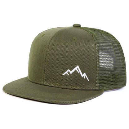 Unisex Mountain Embroidery Hip-Hop Hats Snapback Caps Baseball Caps