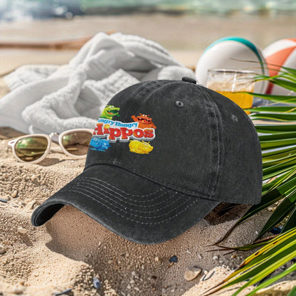 Hungry Veggie Retro Trucker Hat - Baseball Cap with Geometric Pattern