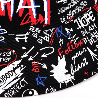 Bucket Hat Hip Hop Cap Men Summer fishing Fisherman hats Graffiti Hat for Men Women