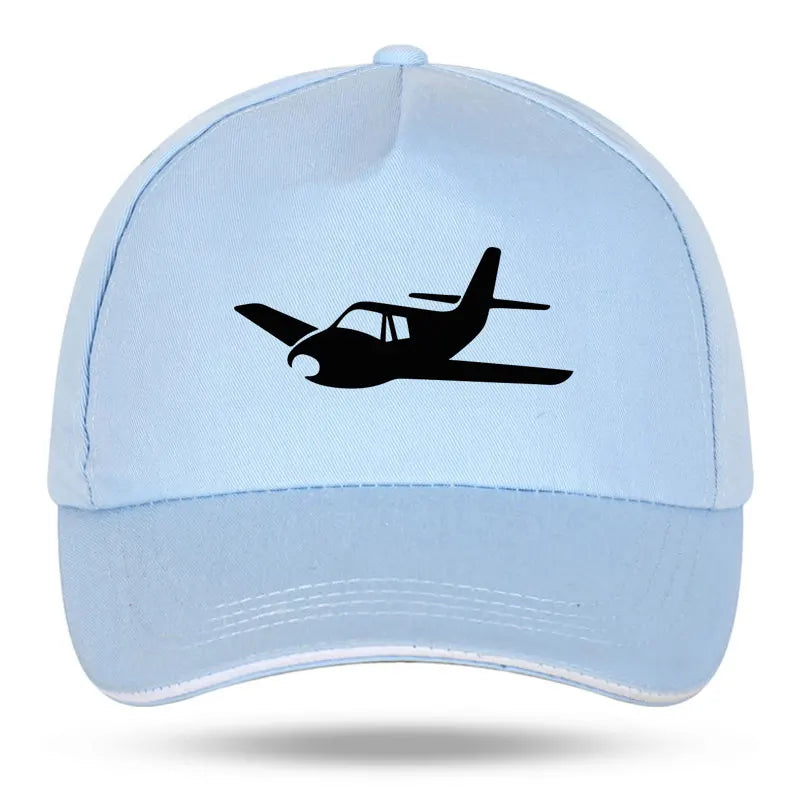 New Men Women Fashion Airplane Pilot Wings Funny Print Baseball Caps