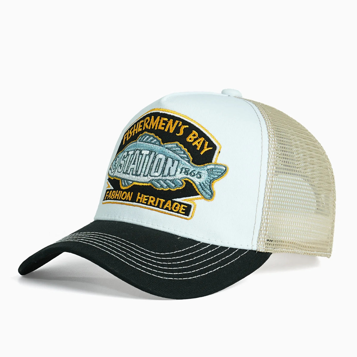 Embroidered Fishing Baseball Cap