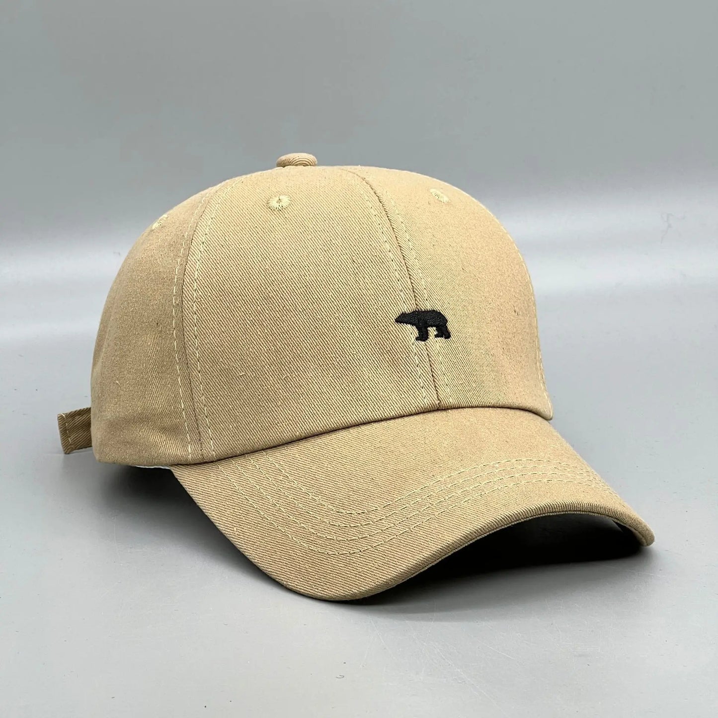 Polar Bear Embroidery Sun Hat Cotton Baseball Cap