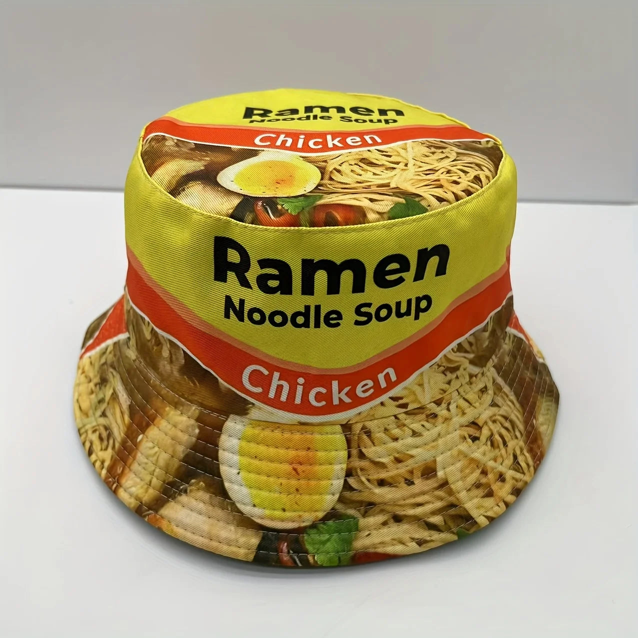 New Lamian Noodles Soup Printed Fisherman's Hat Bucket Hat