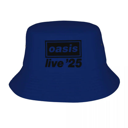 Streetwear O-Oasis Rock Collage Bucket Hats Teen Lightweight Outdoor