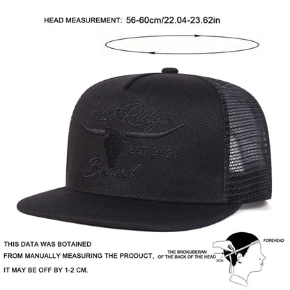 Unisex Bullhead Letter Embroidery Hip-hop Hats Baseball Caps Sunscreen Hat Snapback Hat