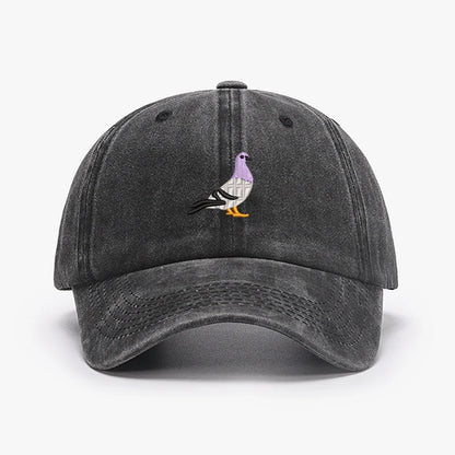 Embroidery Pigeon Design Spring vintage Baseball caps Men Women