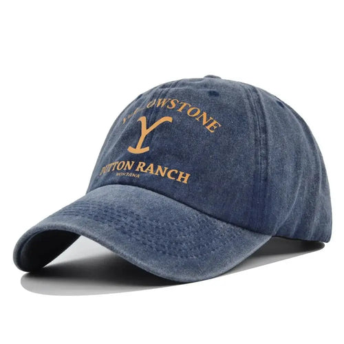 Trendy Yellowstone Dutton Ranch Baseball Cap Washed UV Protection Snapback Hat
