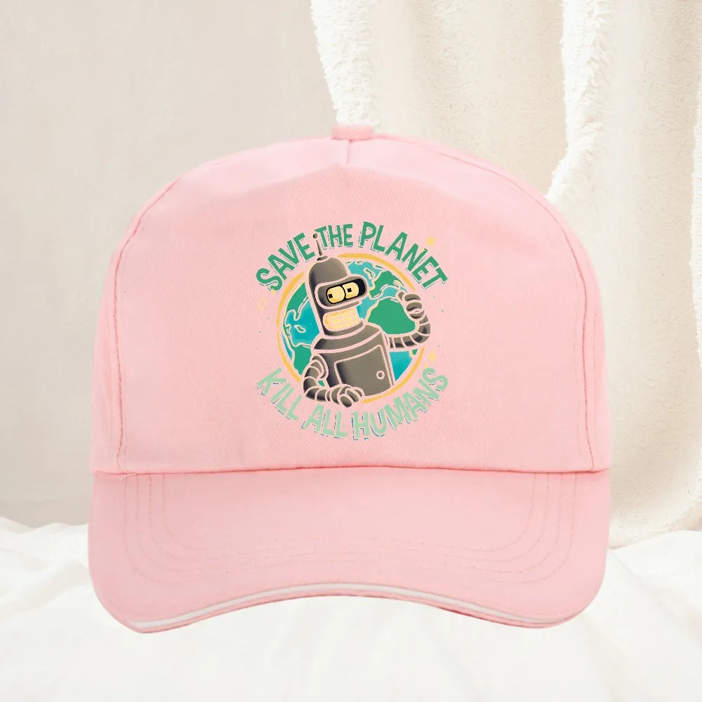 Bendered Save the Planet Kill All Humans Baseball Cap