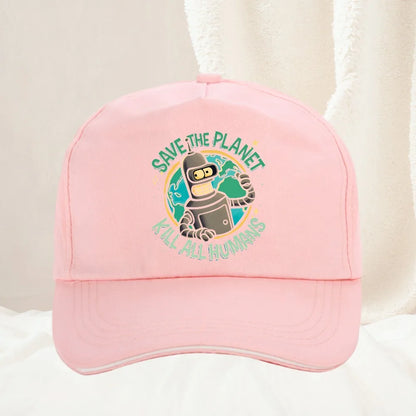 Bendered Save the Planet Kill All Humans Baseball Cap