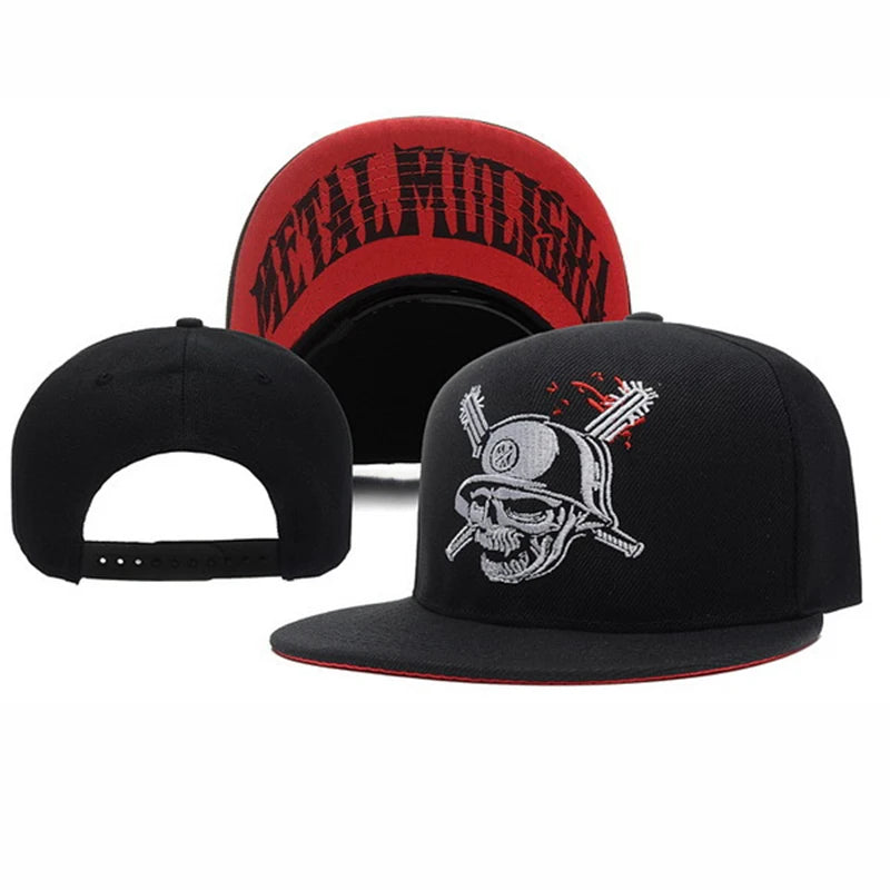 Metal Mulisha Men Women Baseball Cap Skull Embroidery Snapback Cap Hip Hop Hat