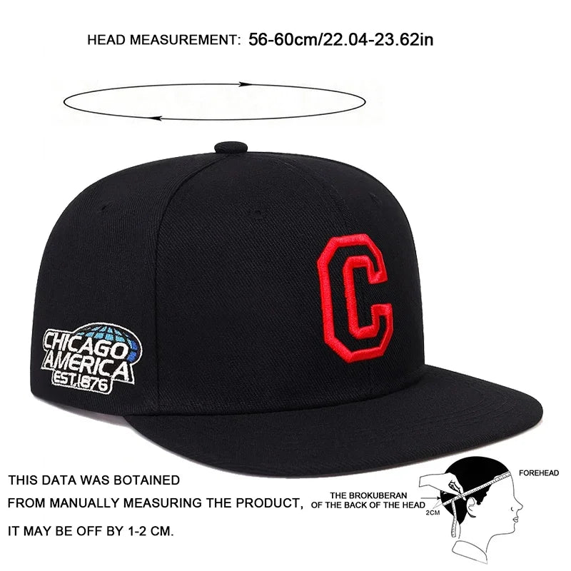 Unisex C letter Embroidery Hip-hop Hats Spring And Autumn Outdoor