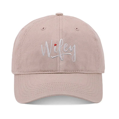 Lyprerazy Baseball Caps Wifey Unisex Embroidery Baseball Cap