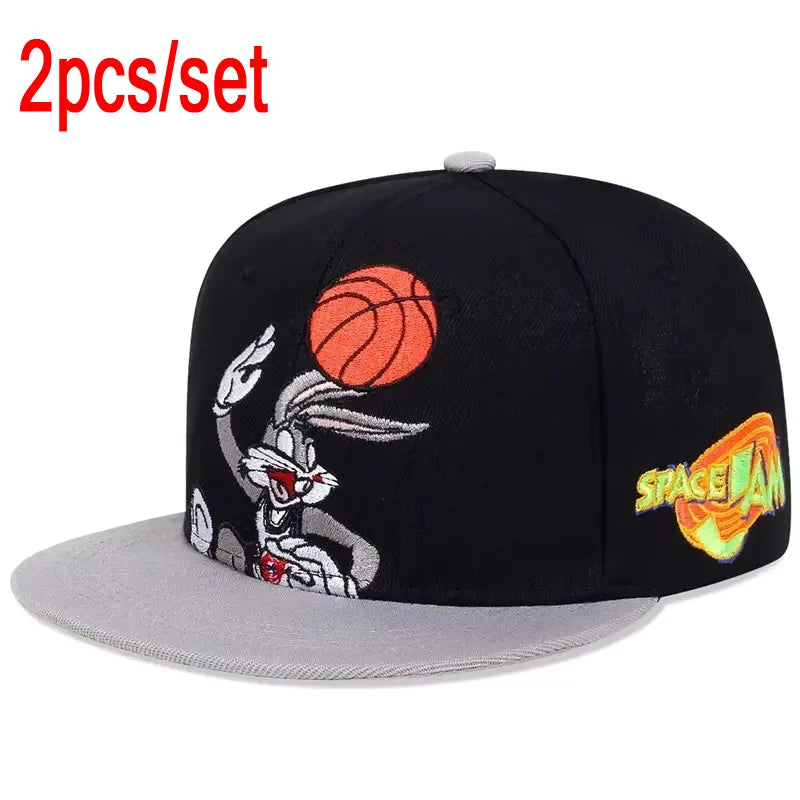 Unisex Rabbits Playing Basketball Embroidery Hip-hop Hats Spring Autumn Outdoorat