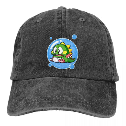 New Vintage Classic Game Bubble Bobble Baseball Cap