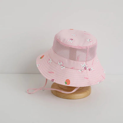 Soft Mesh Children Bucket Hat New Summer Baby Boy Girl
