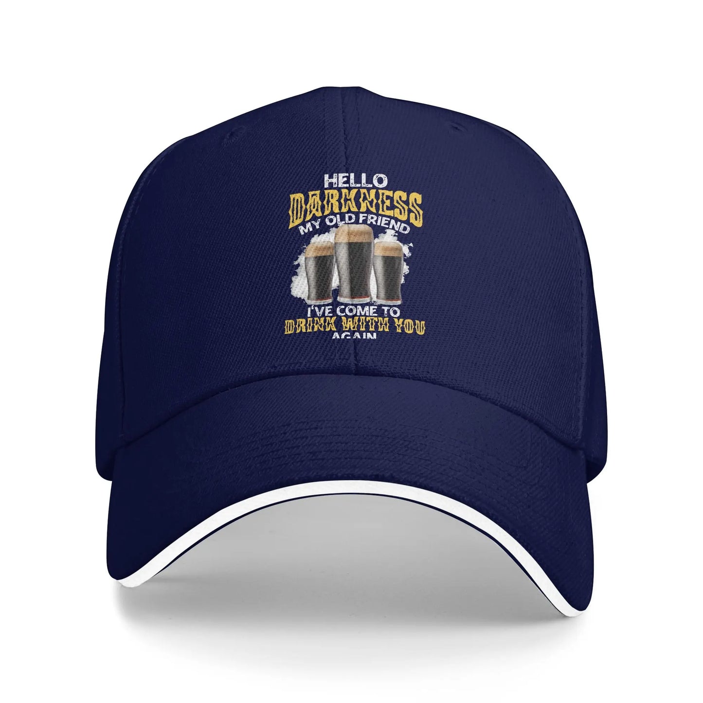 Hello Darkness My Old Friend Sandwich Cap Adult Baseball Cap