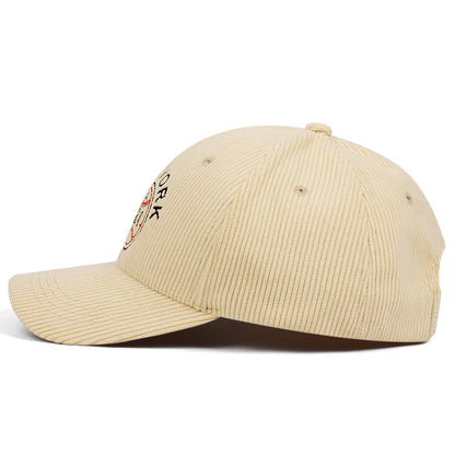 New York1920 Corduroy Letter Embroidery Baseball Caps Women Men