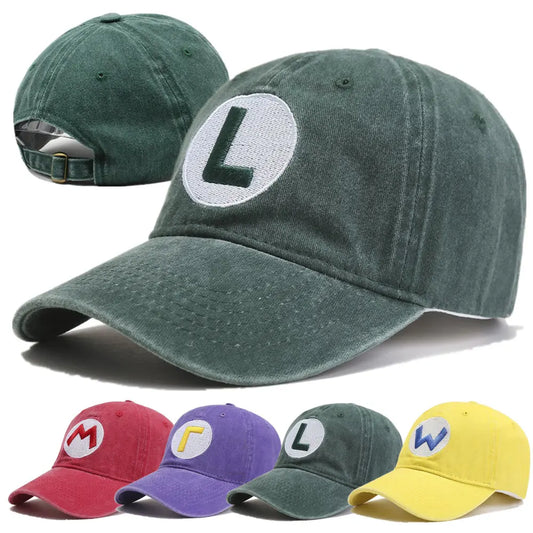 New Unisex Washed Cotton Cap Letter Embroidery Baseball Cap Men Women