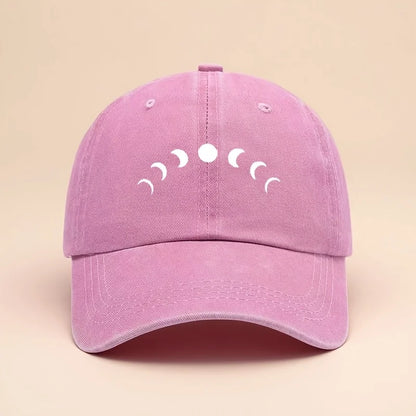 Moon Phase Design Classic Retro Trucker Hats Unisex Adjustable Baseball Cap