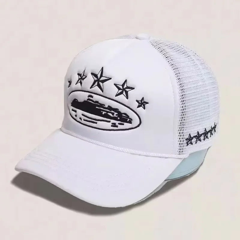 Fashionable Embroidered Baseball Hat Five Star Color