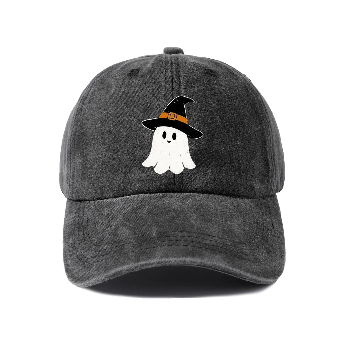 Witch Hat Ghost Graphic Baseball Cap