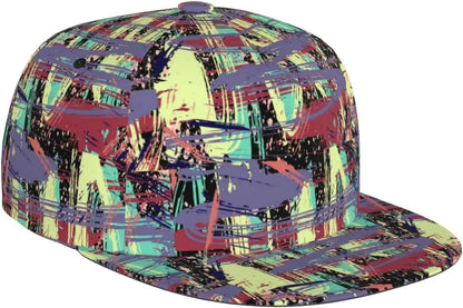 Funny Graffiti Adjustable Snapback Hat for Men Women Unisex Hip Hop Baseball Cap