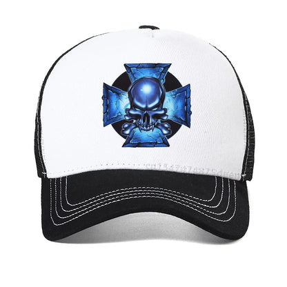 Malta Cross Skull Rider Baseball Cap