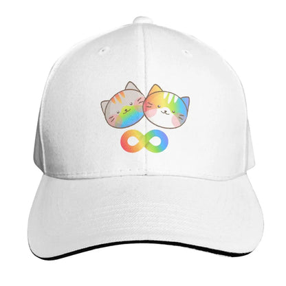 Autistic Cat Animal Cap Fashion Casual Baseball Caps