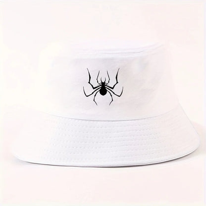 Spider Silhouette Unisex Packable Outdoor Fisherman Hat Bucket Hat